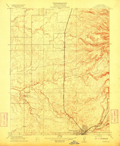 United States Geological Survey Roseville, CA (1910, 31680-Scale) digital map
