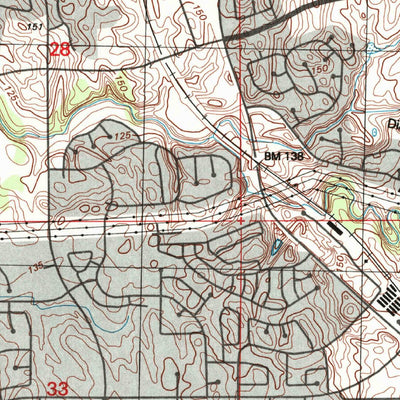 United States Geological Survey Roseville, CA (1992, 24000-Scale) digital map