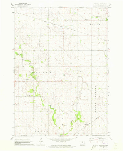 United States Geological Survey Roseville, IA (1971, 24000-Scale) digital map