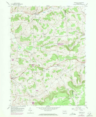 United States Geological Survey Roseville, PA (1953, 24000-Scale) digital map