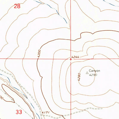 United States Geological Survey Roseworth NE, ID (1965, 24000-Scale) digital map