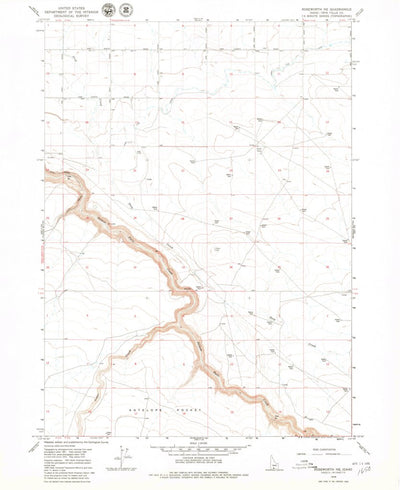 United States Geological Survey Roseworth NE, ID (1979, 24000-Scale) digital map