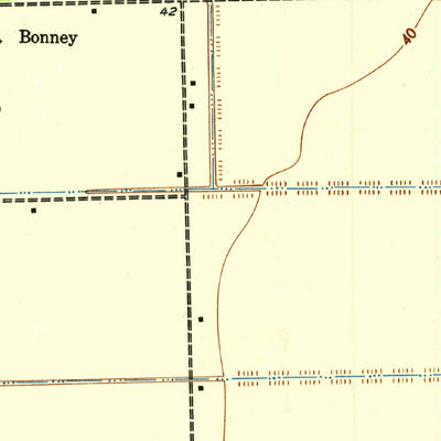 United States Geological Survey Rosharon, TX (1943, 24000-Scale) digital map