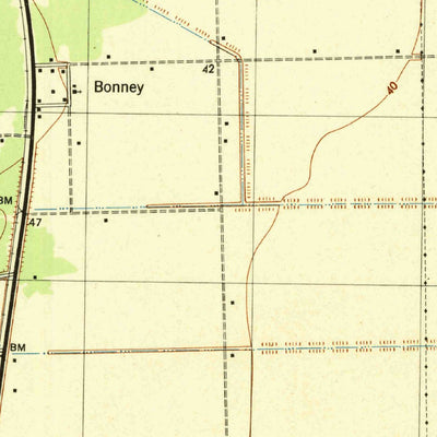 United States Geological Survey Rosharon, TX (1943, 31680-Scale) digital map