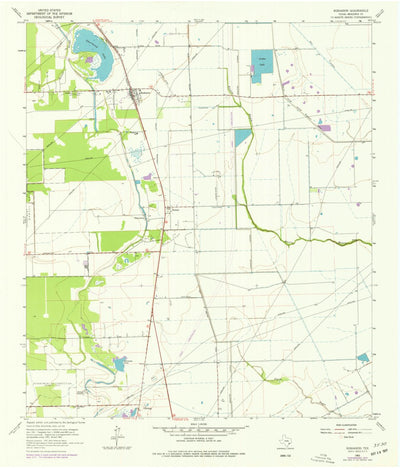 United States Geological Survey Rosharon, TX (1963, 24000-Scale) digital map