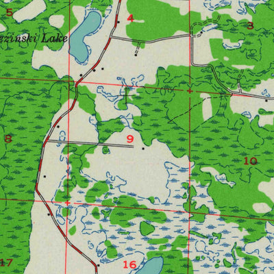 United States Geological Survey Rosholt, WI (1955, 48000-Scale) digital map
