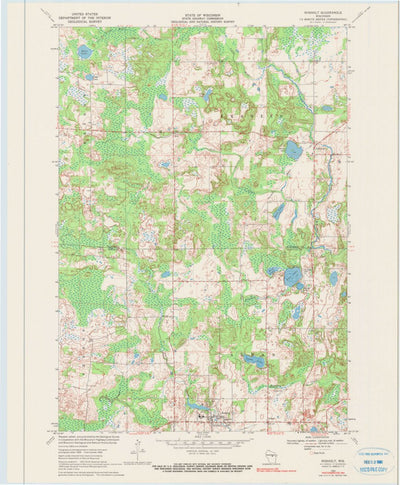 United States Geological Survey Rosholt, WI (1969, 24000-Scale) digital map