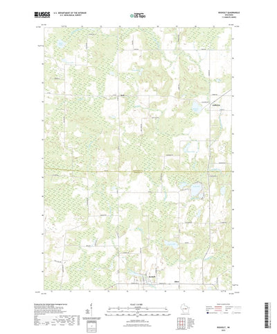 United States Geological Survey Rosholt, WI (2022, 24000-Scale) digital map