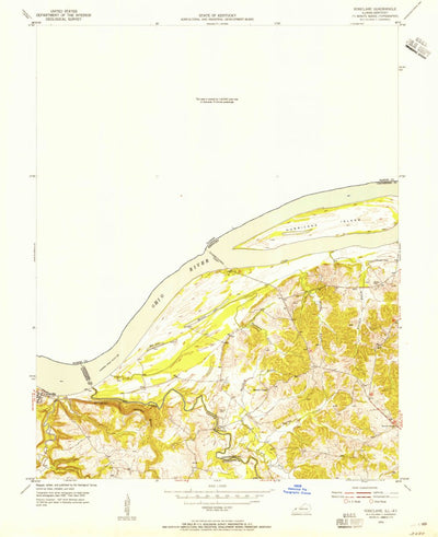 United States Geological Survey Rosiclare, IL-KY (1954, 24000-Scale) digital map