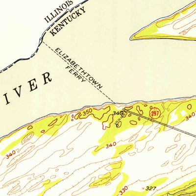 United States Geological Survey Rosiclare, IL-KY (1954, 24000-Scale) digital map