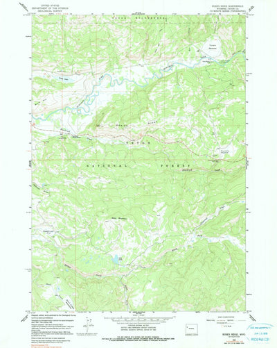 United States Geological Survey Rosies Ridge, WY (1965, 24000-Scale) digital map