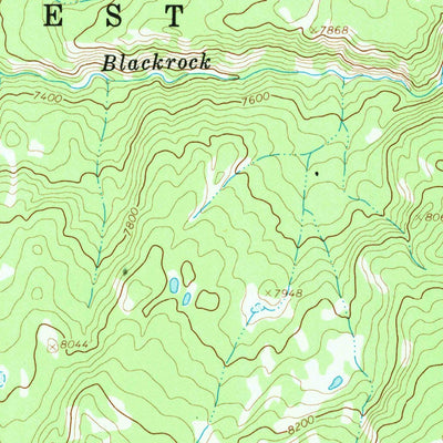 United States Geological Survey Rosies Ridge, WY (1965, 24000-Scale) digital map