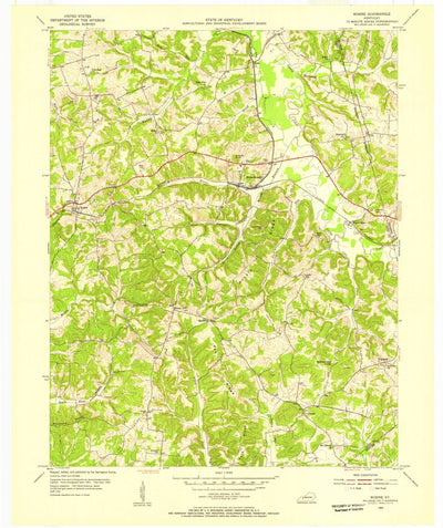 United States Geological Survey Rosine, KY (1954, 24000-Scale) digital map