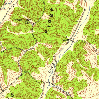 United States Geological Survey Rosine, KY (1954, 24000-Scale) digital map