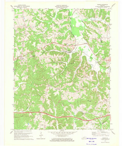 United States Geological Survey Rosine, KY (1971, 24000-Scale) digital map