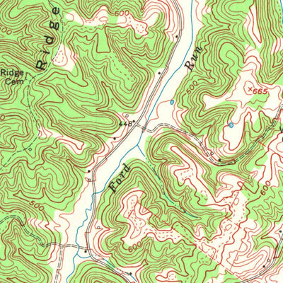 United States Geological Survey Rosine, KY (1971, 24000-Scale) digital map