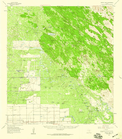 United States Geological Survey Rosita Lake, TX (1956, 62500-Scale) digital map