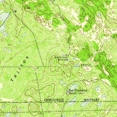 United States Geological Survey Rosita Lake, TX (1956, 62500-Scale) digital map