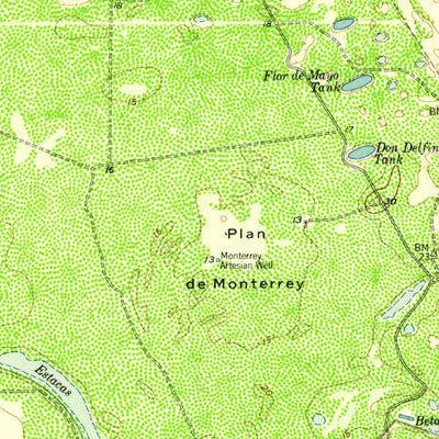 United States Geological Survey Rosita Lake, TX (1956, 62500-Scale) digital map