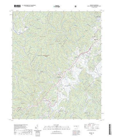 United States Geological Survey Rosman, NC (2022, 24000-Scale) digital map