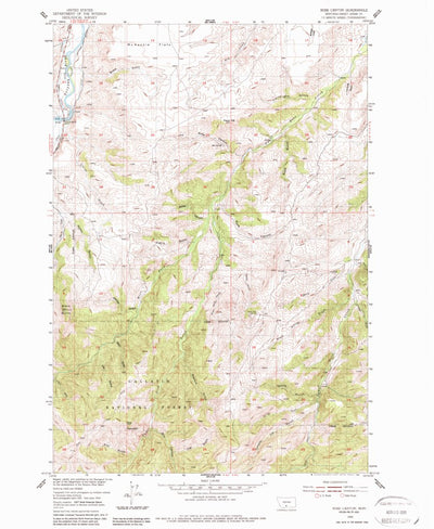 United States Geological Survey Ross Canyon, MT (1954, 24000-Scale) digital map