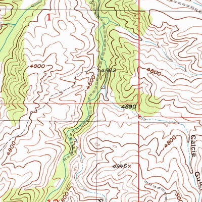 United States Geological Survey Ross Canyon, MT (1954, 24000-Scale) digital map