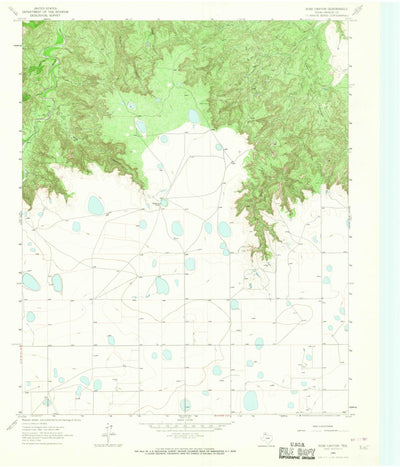 United States Geological Survey Ross Canyon, TX (1965, 24000-Scale) digital map