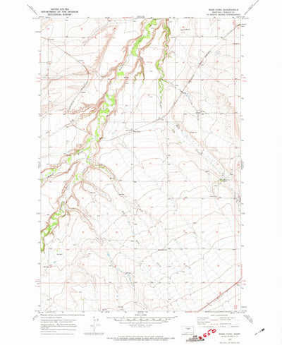 United States Geological Survey Ross Fork, MT (1970, 24000-Scale) digital map