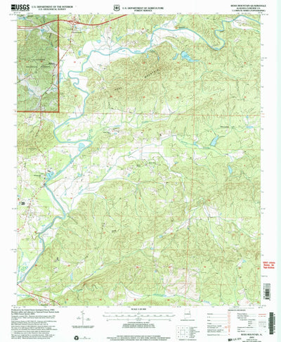 United States Geological Survey Ross Mountain, AL (2001, 24000-Scale) digital map