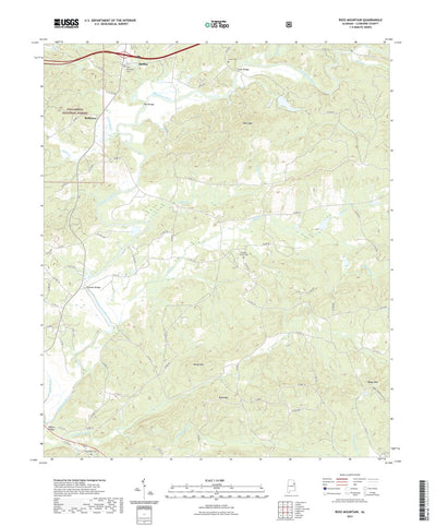 United States Geological Survey Ross Mountain, AL (2021, 24000-Scale) digital map
