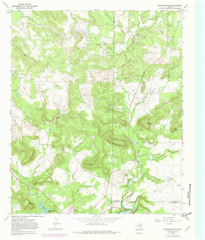 United States Geological Survey Ross Mountain, TX (1967, 24000-Scale) digital map