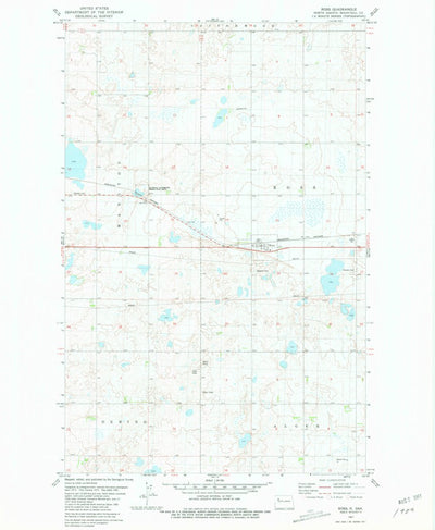 United States Geological Survey Ross, ND (1981, 24000-Scale) digital map