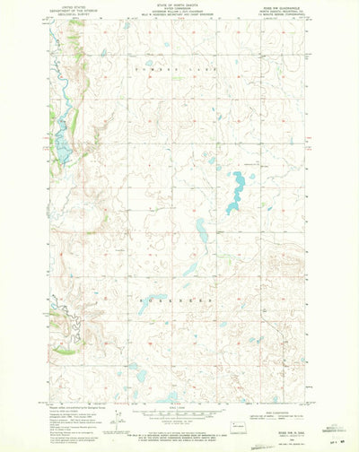 United States Geological Survey Ross NW, ND (1969, 24000-Scale) digital map