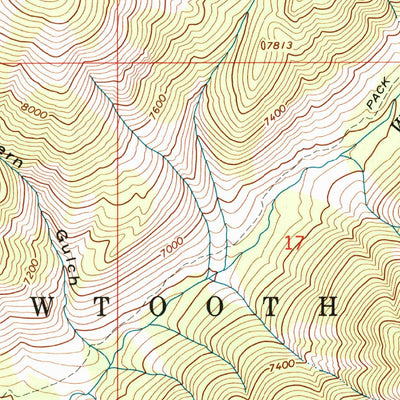 United States Geological Survey Ross Peak, ID (1964, 24000-Scale) digital map