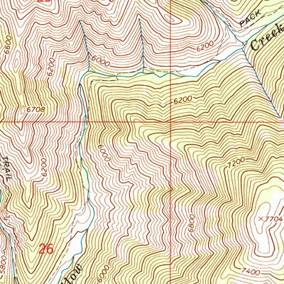 United States Geological Survey Ross Peak, ID (1964, 24000-Scale) digital map