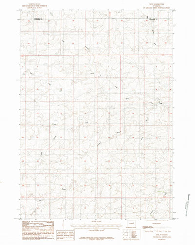 United States Geological Survey Ross, WY (1984, 24000-Scale) digital map