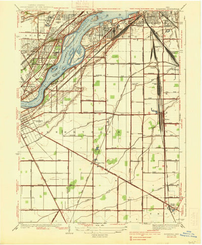 United States Geological Survey Rossford, OH (1938, 31680-Scale) digital map