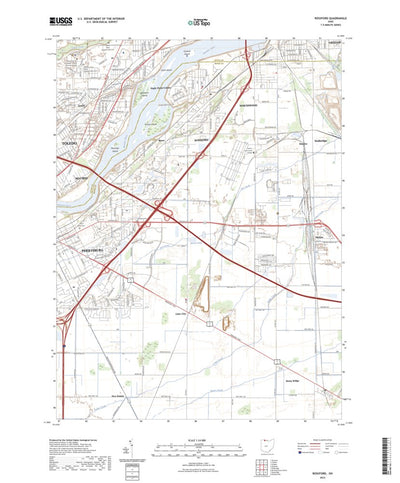 United States Geological Survey Rossford, OH (2023, 24000-Scale) digital map