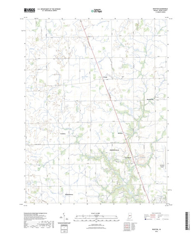 United States Geological Survey Rosston, IN (2022, 24000-Scale) digital map