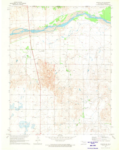 United States Geological Survey Rosston NW, OK (1970, 24000-Scale) digital map