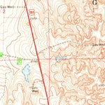 United States Geological Survey Rosston NW, OK (1970, 24000-Scale) digital map