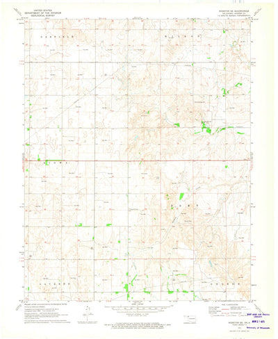 United States Geological Survey Rosston SE, OK (1971, 24000-Scale) digital map