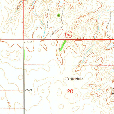 United States Geological Survey Rosston SE, OK (1971, 24000-Scale) digital map