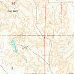 United States Geological Survey Rosston SE, OK (1971, 24000-Scale) digital map