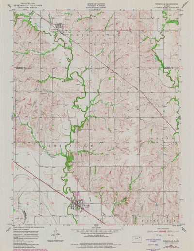 United States Geological Survey Rossville, KS (1952, 24000-Scale) digital map