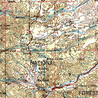 United States Geological Survey Roswell, NM (1955, 250000-Scale) digital map