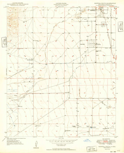 United States Geological Survey Roswell South, NM (1949, 24000-Scale) digital map