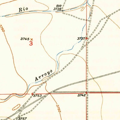 United States Geological Survey Roswell South, NM (1949, 24000-Scale) digital map