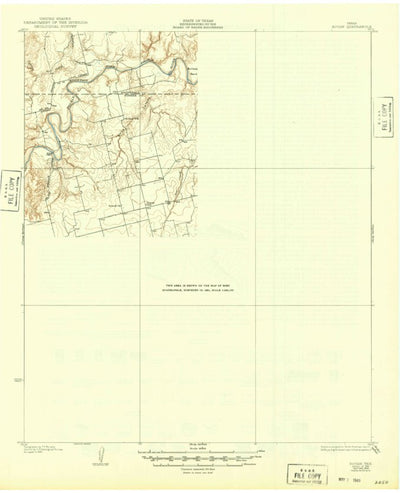 United States Geological Survey Rotan, TX (1931, 62500-Scale) digital map