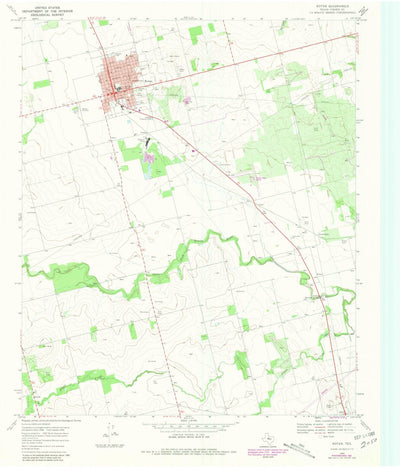 United States Geological Survey Rotan, TX (1969, 24000-Scale) digital map